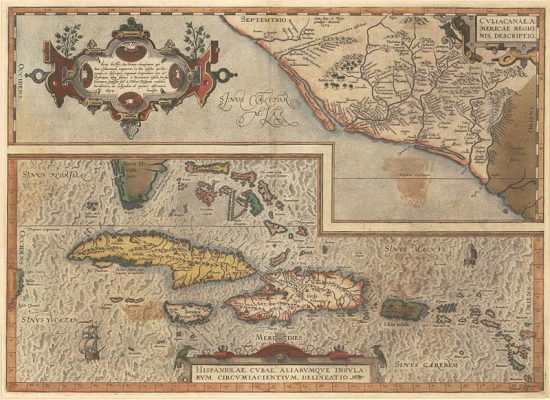 Antique reproduction - 1579 Ortelius Map