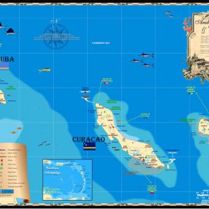 Aruba, Bonaire and Curacao Map