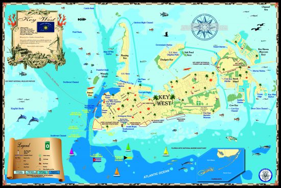 Key West  Island Map Publishing