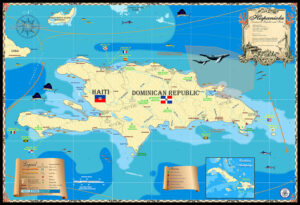 Map of Hispaniola