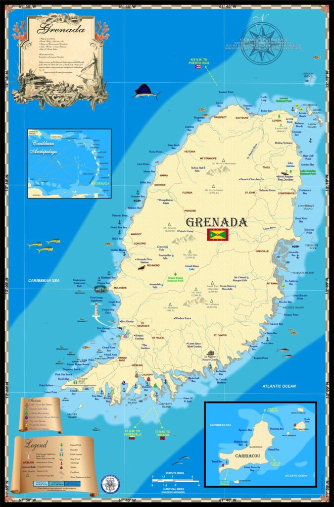 Grenada Map Island Map Store   Img Prod Grenada 675x1024 