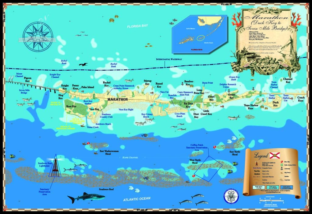 Marathon Map Island Map Store