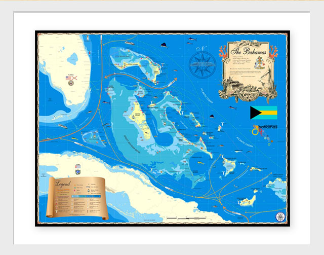 Bahamas Nautical Map